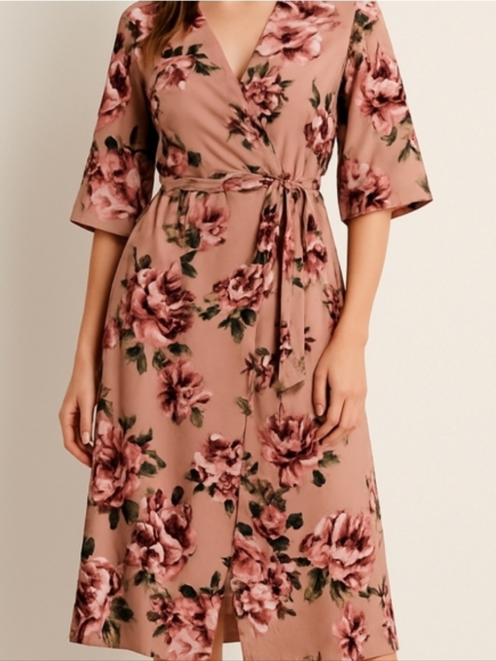 Floral Wrap Dress